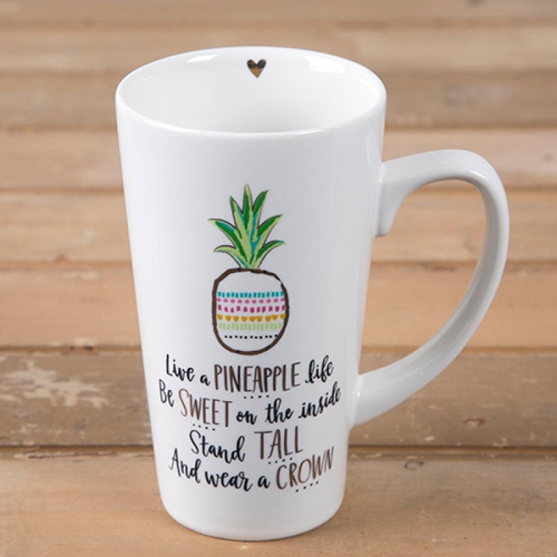 Mug Latte Live a pineapple life