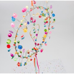 Decoration FUNKEL Herz in Kranz