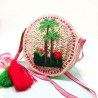 Porte-monnaie rond Tukan-Palmtree