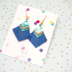 Ohrringe Leder Triangle