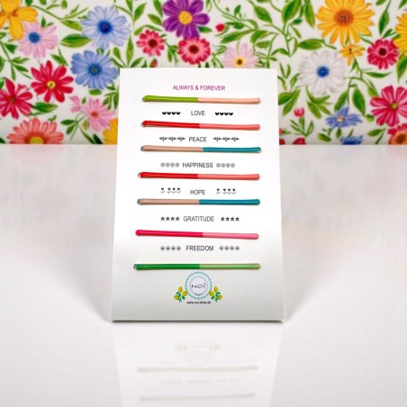 Barrettes émail Set7