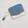 Portemonnaie Mini Zip Leder Golddust