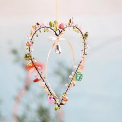 Decoration FUNKEL Heart 13 sunny