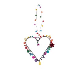 Decoration Funkel Heart 7 rainbow