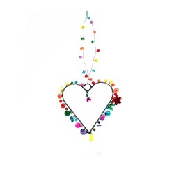 Decoration Funkel Heart 7 rainbow