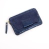 Portemonnaie Mini zip BUBBLE suede teal