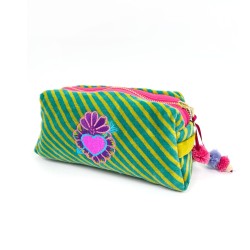 Cosmetic Bag D-Stripe Heart S