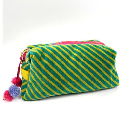 Cosmetic Bag D-Stripe Heart S