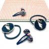 Haarclip-Haargummi Quak Set2