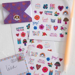 Livre avec mini-lettres-Minibriefen