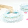 Bandeau serre-tête Frill bleu