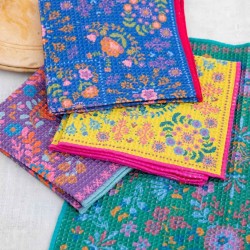 Lot de 4 torchons Mandala