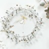 Decoration FUNKEL Kranz silver