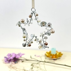 Décoration Funkel petite Stern Silver