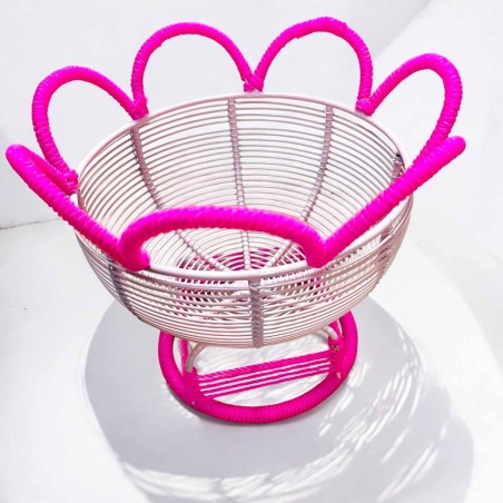 Panier Tissé Muster pink R