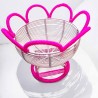 Korb Woven Muster pink R