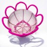 Korb Woven Muster pink R