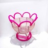 Korb Woven Muster pink R