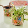 Basket Jute Flowers Large