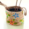 Panier Jute flowers