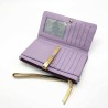 Portemonnaie HK zip Leder Code plum