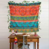Blanket Cozy Turquoise Border