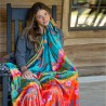 Blanket Cozy Turquoise Border