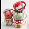 Tasse Folk Art Chicken