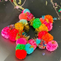 Dekoration Pompom Star L
