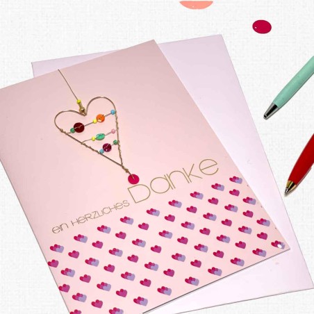 Carte + enveloppe Danke