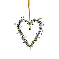 Decoration FUNKEL Herz dk multi