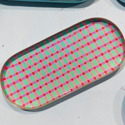 Tray M Check Green