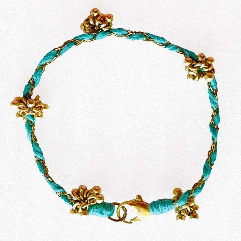 Armband HOT Beadknot sky