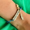 Armband HOT stay safe turquoise SALE