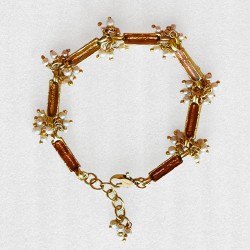 Bracelet HOT pearls rosewine
