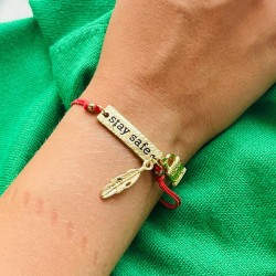 Bracelet HOT Stay safe Tomato