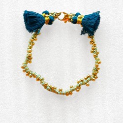 Armband HOT 2side Tassel mint SALE