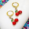 Earrrings Cherry Stones