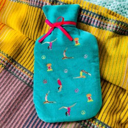Bouillotte Velours yoga Smaragd