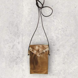 Handytäschchen Leder Basic copper metallic