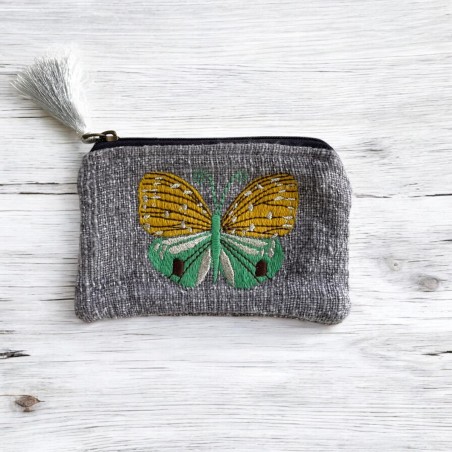 Pouch Zip Butterfly