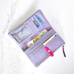 Porte-monnaie Buffalo HK plum