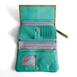 Portemonnaie Leder Buffalo Leena olive