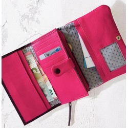 Porte-monnaie en cuir Buffalo Leena altrosa