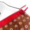 Handytäschchen Leder Buffalo Fringe coffee