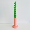 Candle Holder concrete tube apricot