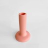 Bougeoir béton tube apricot