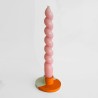 Kerzenhalter concrete round sm orange