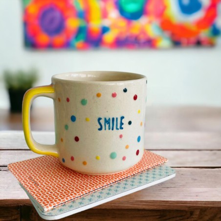 Mug L smile dots