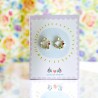 Earrrings Pompadour circle Red